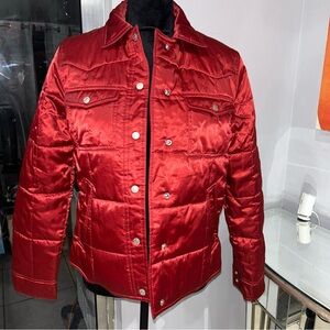 Tommy Hilfiger Vibrant Red Puffer Jacket Women’s